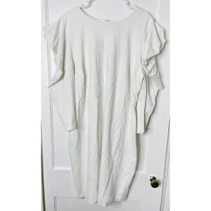 Eloquii Sheath Dress Sz 22 Leg Of Mutton Sleeve Stretch Elegant Business Casual